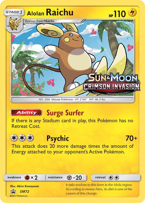 Karta Pokemon Alolan Raichu - SM72 (Prerelease) - SM Promos SM72