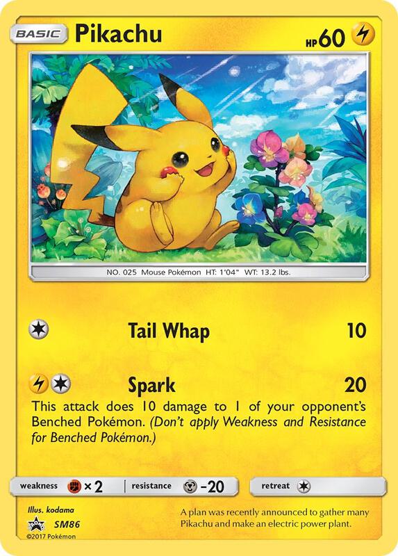 Karta Pokemon Pikachu - SM86 - SM Promos SM86