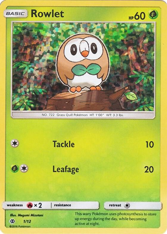Rowlet 001 - McDonald's Collection 2017