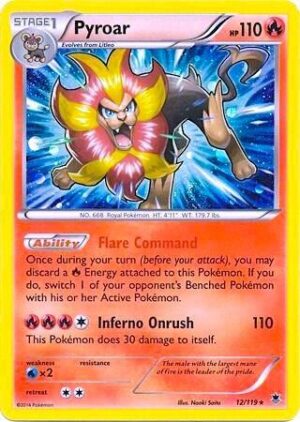 Pyroar 12/119 (Cosmos Holo) - Blister Exclusives