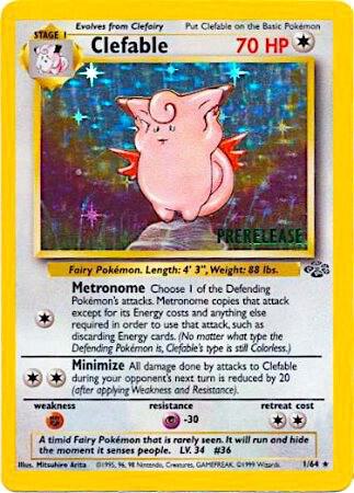 Karta Pokemon Clefable (Prerelease) 1/64 - WoTC Promo
