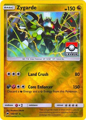 Karta Pokemon Zygarde 100/147 (Pokemon League) - League & Championship Cards