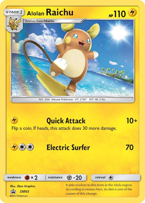 Karta Pokemon Alolan Raichu - SM65 - SM Promos SM65