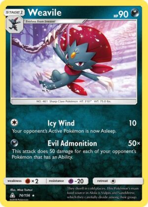 Weavile 74/156 - Ultra Prism