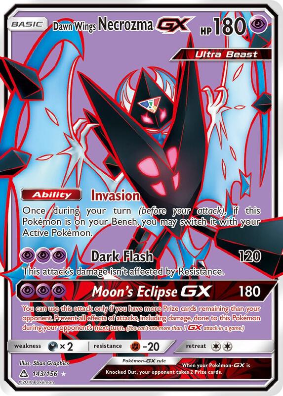 Dawn Wings Necrozma-GX 143/156 - Ultra Prism