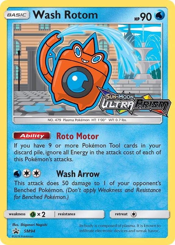 Karta Pokemon Wash Rotom - SM94 (Prerelease) - SM Promos SM94