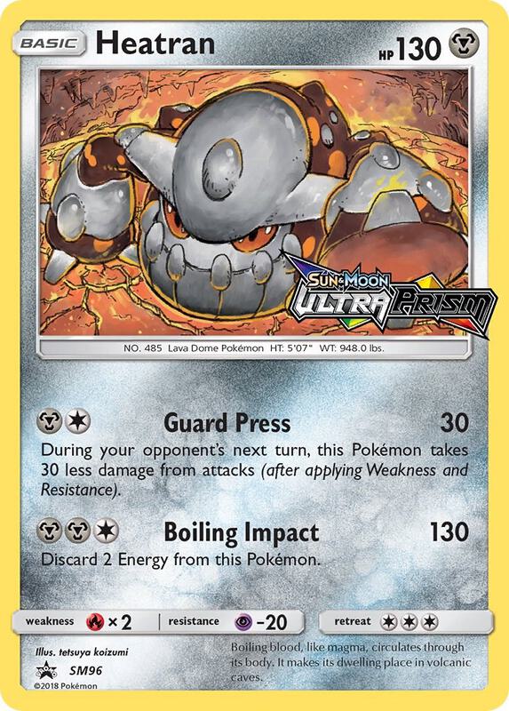 Karta Pokemon Heatran - SM96 (Prerelease) - SM Promos SM96