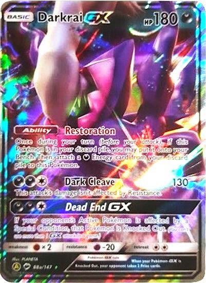 Karta Pokemon Darkrai GX - 88a/147 - Alternate Art Promos 88a/147