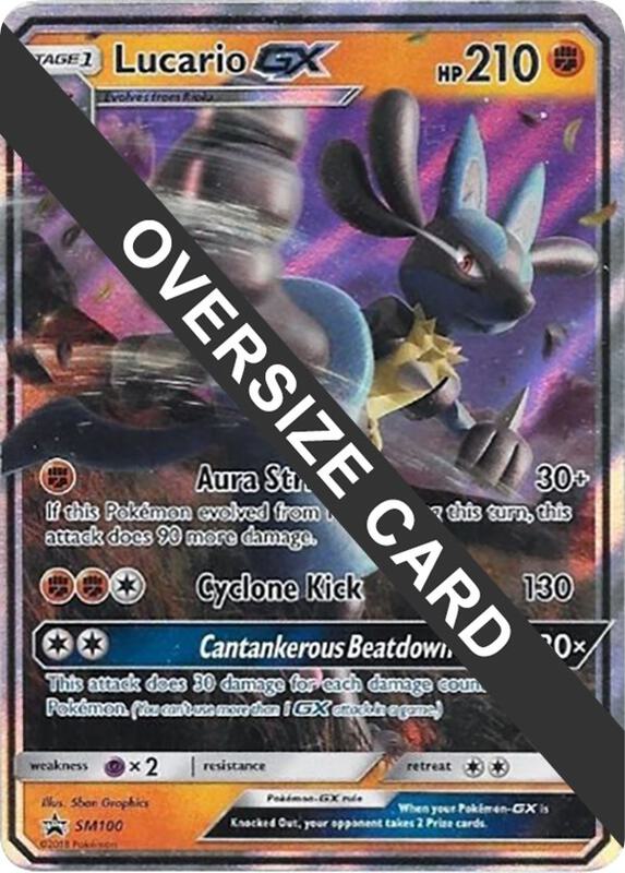 Karta Pokemon Lucario GX - SM100 - Jumbo Cards SM100