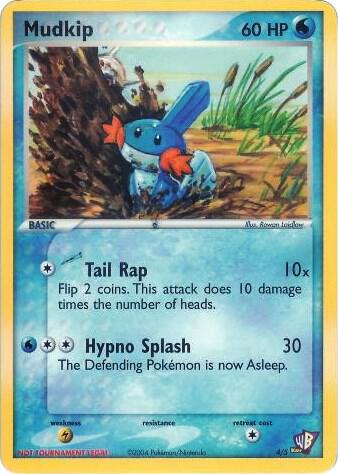 Karta Pokemon Mudkip 4/005 - 4/5 - Kids WB Promos