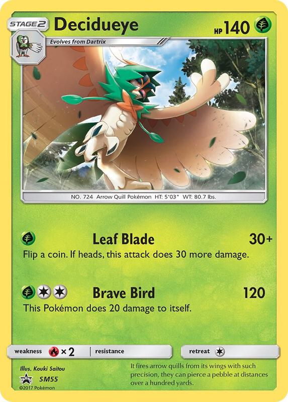 Karta Pokemon Decidueye - SM55 - SM Promos SM55