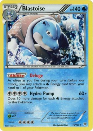 Blastoise 16/101 (Cosmos Holo) - Blister Exclusives