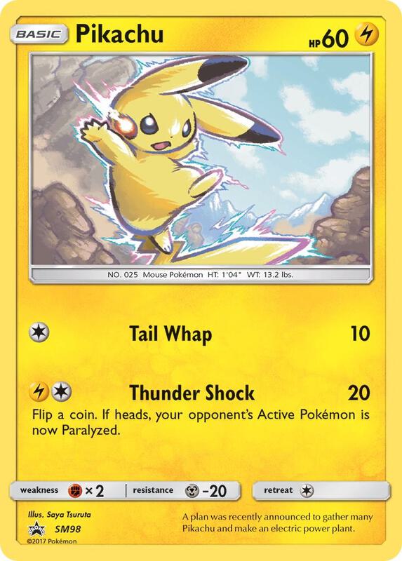 Karta Pokemon Pikachu - SM98 - SM Promos SM98