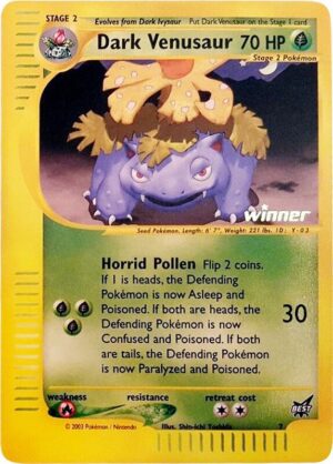 Karta Pokemon Dark Venusaur 7/009 - 7 [Winner] - Best of Promos