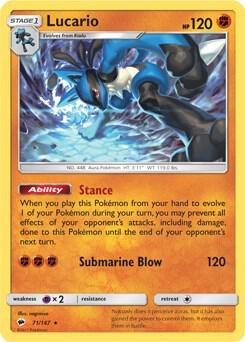 Lucario 71 - Burning Shadows