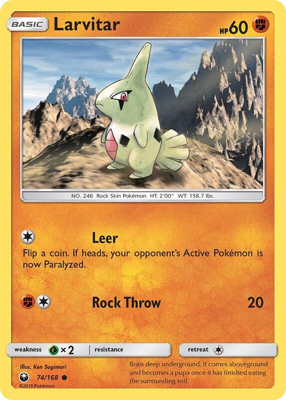 Larvitar 74/168 - Celestial Storm