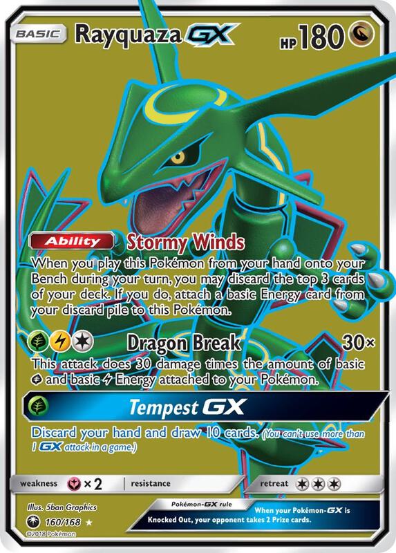 Rayquaza-GX 160/168 - Celestial Storm