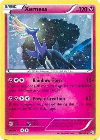 Karta Pokemon Xerneas 107/162 (Cosmos Holo) - Blister Exclusives