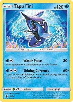 Karta Pokemon Tapu Fini - SM92 - SM Promos SM92