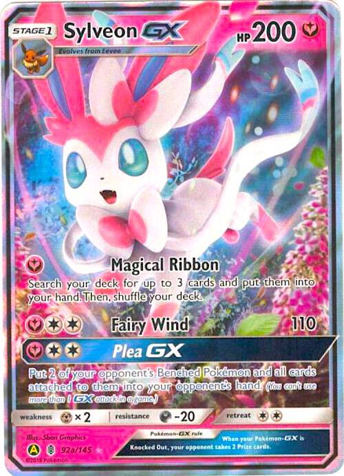 Karta Pokemon Sylveon GX - 92a/145 - Alternate Art Promos 92a/145