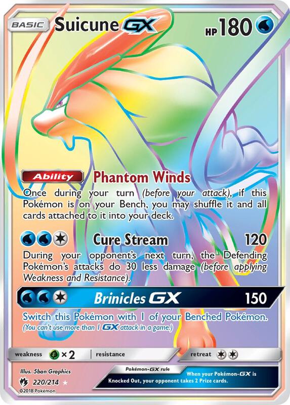 Suicune-GX 220/214 - Lost Thunder