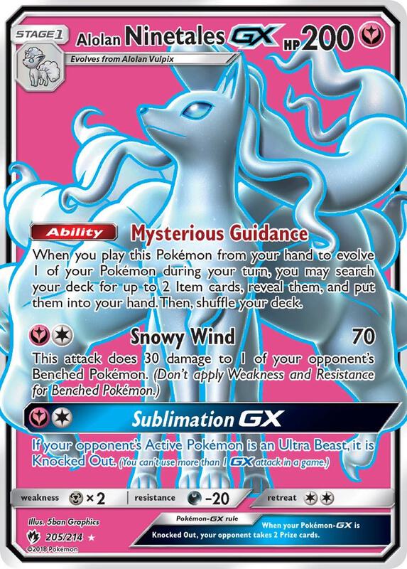 Alolan Ninetales-GX 205/214 - Lost Thunder