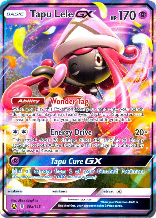 Karta Pokemon Tapu Lele GX - 60a/145 - Alternate Art Promos 60a/145