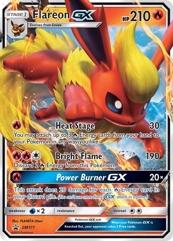 Karta Pokemon Flareon GX - SM171 - SM Promos SM171