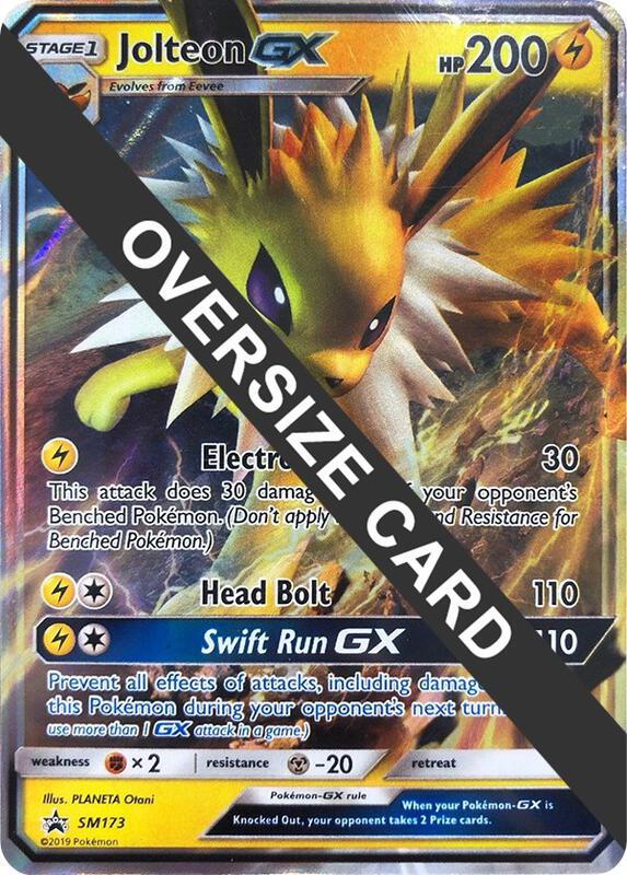 Karta Pokemon Jolteon GX - SM173 (SM Black Star Promo) - Jumbo Cards SM173