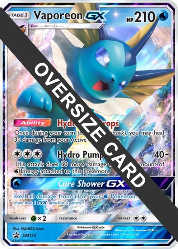 Karta Pokemon Vaporeon GX - SM172 - Jumbo Cards SM172