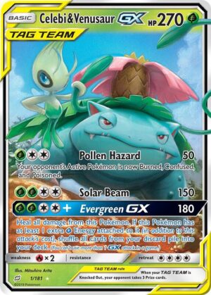 Celebi & Venusaur-GX 1/181 - Team Up