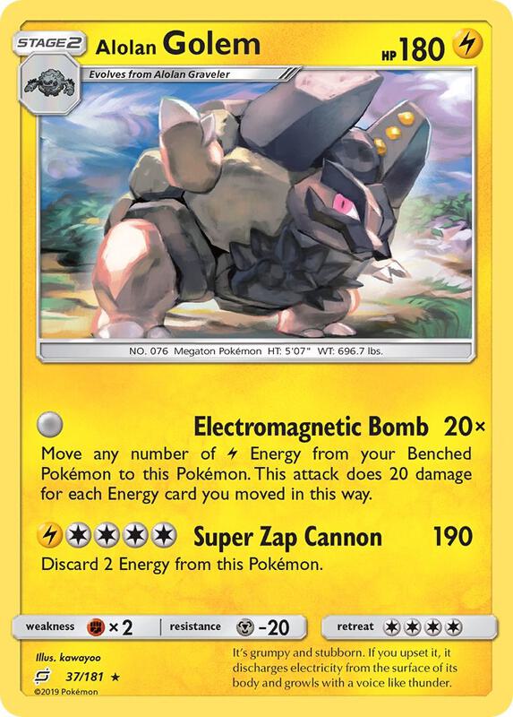 Alolan Golem 37/181 - Team Up