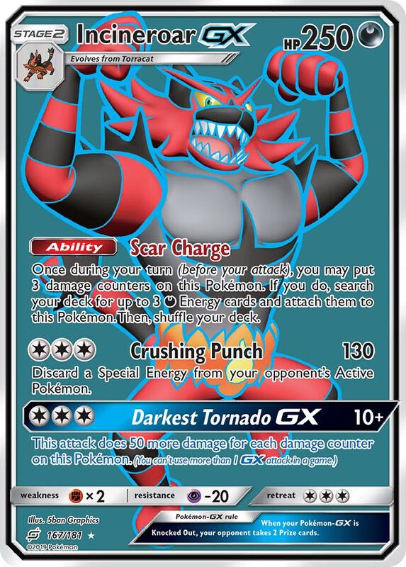 Incineroar-GX 167/181 - Team Up