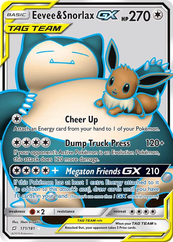 Eevee & Snorlax-GX 171/181 - Team Up