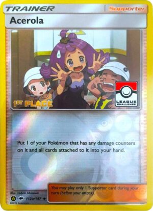 Karta Pokemon Acerola - 112a/147 (League Challenge) [1st Place] - League & Championship Cards 112a/147