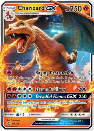 Karta Pokemon Charizard GX - SM195 - SM Promos SM195
