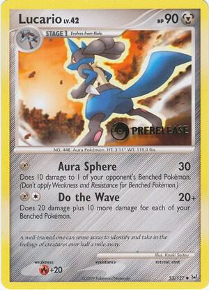 Karta Pokemon Lucario 53/127 (Prerelease) - Diamond and Pearl Promos