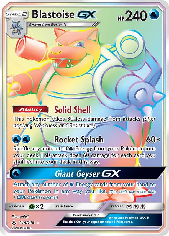 Blastoise-GX 218/214 - Unbroken Bonds