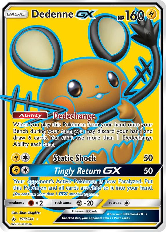 Dedenne-GX 195/214 - Unbroken Bonds