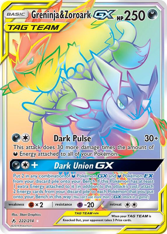 Greninja & Zoroark-GX 222/214 - Unbroken Bonds