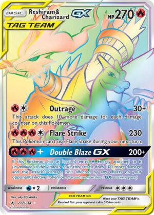 Reshiram & Charizard-GX 217/214 - Unbroken Bonds