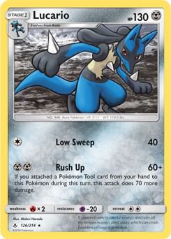 Karta Pokemon Lucario 126/214 (SM Unbroken Bonds) - Deck Exclusives