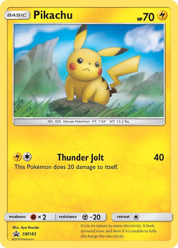 Karta Pokemon Pikachu - SM183 - SM Promos SM183