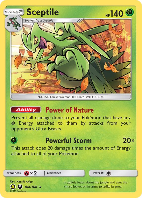 Karta Pokemon Sceptile - 10a/168 - Alternate Art Promos 10a/168