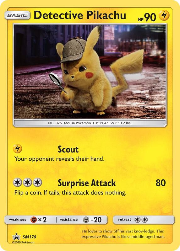 Karta Pokemon Detective Pikachu - SM170 - SM Promos SM170