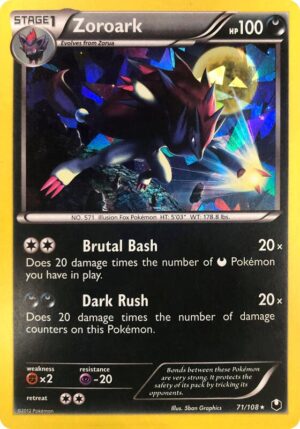 Karta Pokemon Zoroark 71/108 (Cracked Ice Holo) - Deck Exclusives