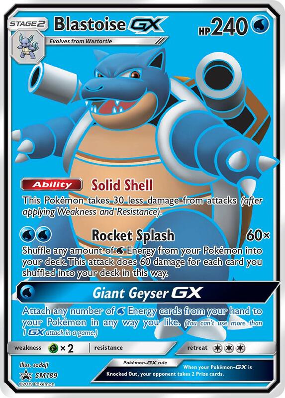 Karta Pokemon Blastoise GX - SM189 - SM Promos SM189