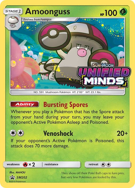 Karta Pokemon Amoonguss - SM202 (Prerelease) - SM Promos SM202