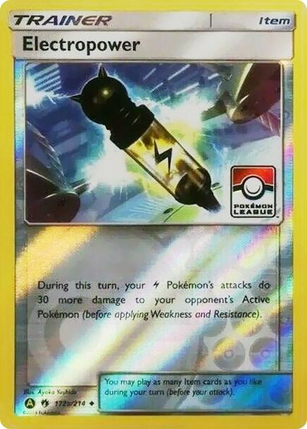 Karta Pokemon Electropower - 172a/214 (Pokemon League) - League & Championship Cards 172a/214