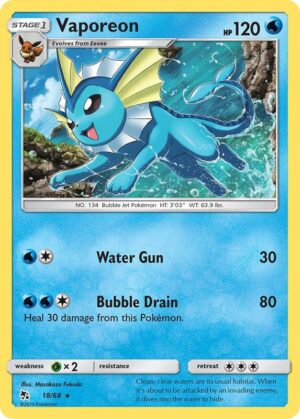 Vaporeon 18/68 - Hidden Fates